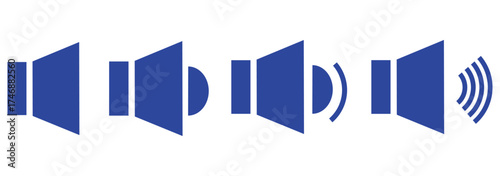 sound on off icons vector in line style . sound volume and mute icon. Volume allow and volume prohibit icon set. Sound and Mute. Volume icon set