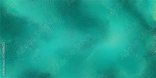 Bright vintage blue pattern design with light bubbles on an aged water texture illustration backdrop
