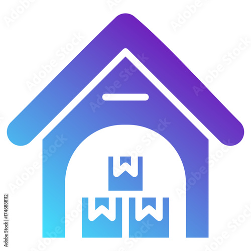 Gradient Warehouse Icon