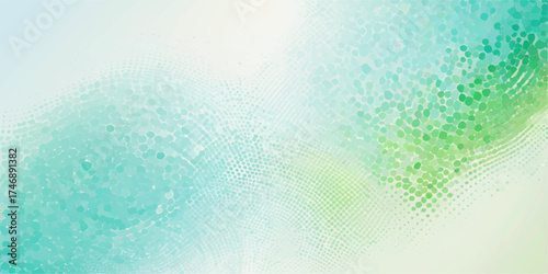 Abstract blue watercolor background with grunge texture, paper, and light for winter design