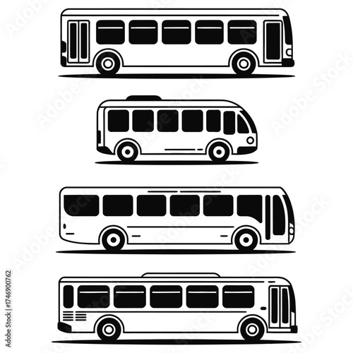 vector illustration of bus