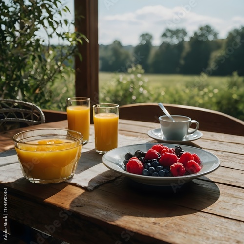 breakfast in the morning