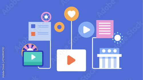 Various social media post formats such as stories reels and carousel posts displayed side by side with promotional products.