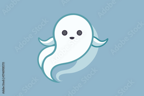 ghost soft wavy tail hovering diagonally motion