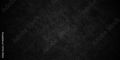 Black charcoal wall Stone concrete texture grungy backdrop background. dark grey black slate texture background. Black texture chalk board and black board.