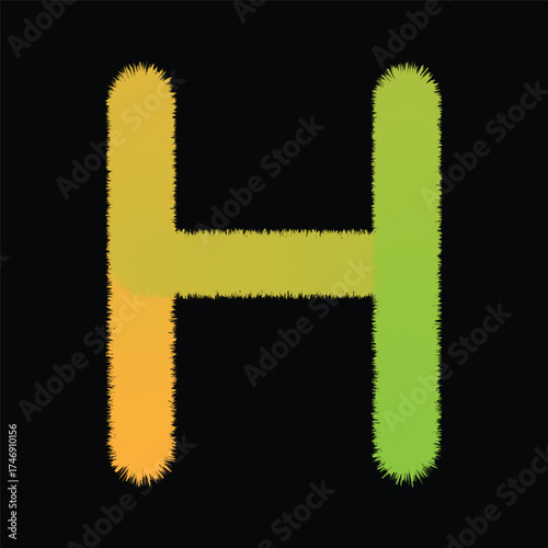 vector illustration of a letter