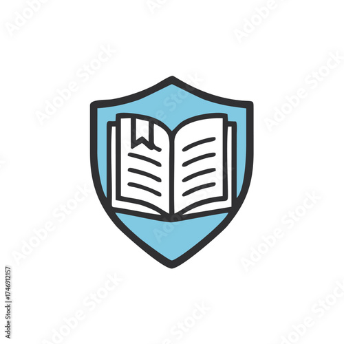 A shiny metal shield is a classic vector emblem of security and protection, often depicted as a heraldic icon or badge