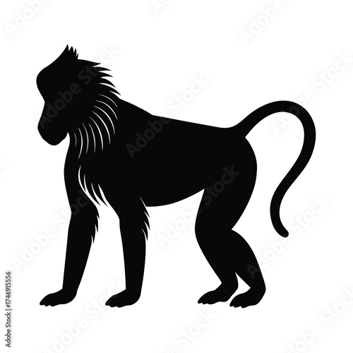 baboon-silhouette
