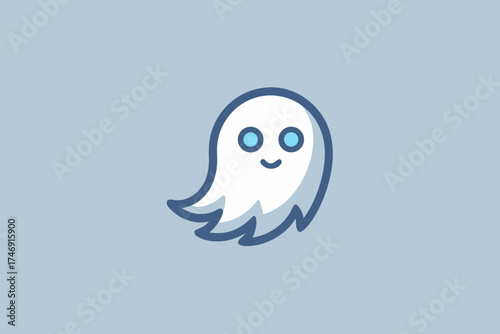 sheet like ghost hovering diagonally spooky vibe