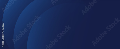 Abstract blue glowing geometric lines on dark blue background. Modern shiny blue circle lines pattern. modern