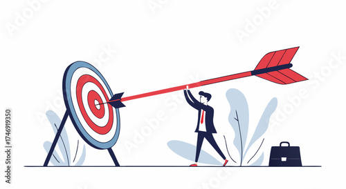 Achieving success through focused effort and accurate aiming.

