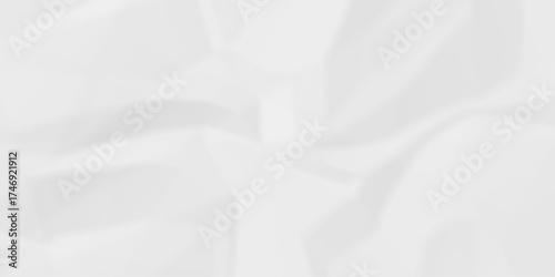 Crumple crushed aged white obsolete rumple craft design. wrinkle ripped creased white crumple aged closeup recycled document grunge paper background.	