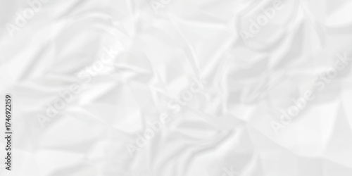 Crumple crushed aged white obsolete rumple craft design. wrinkle ripped creased white crumple aged closeup recycled document grunge paper background.	
