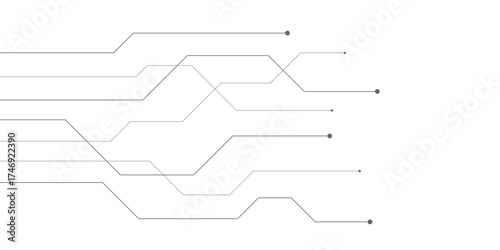 Abstract futuristic circuit board Illustration, Circuit board with various technology elements. Circuit board pattern for technology background. Vector illustration