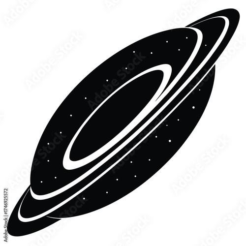 distant quasar vector icon