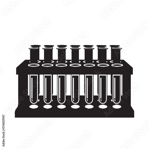 "Test Tubes in Rack"