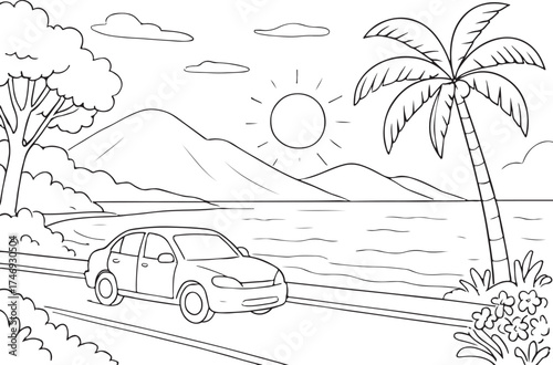 car on the road