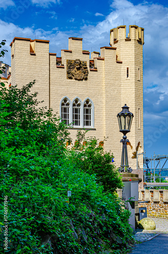 old castle in the city
