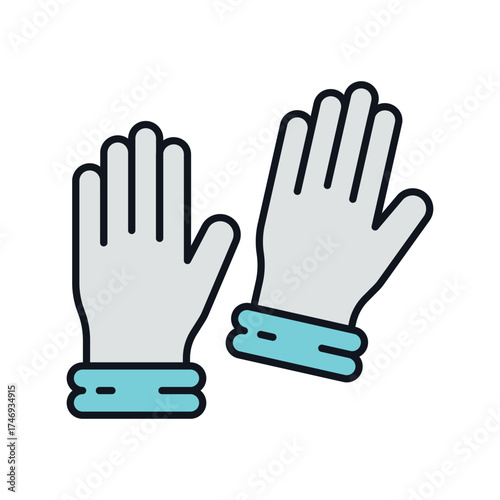 Stethoscope  icon with white background vector stock illustration