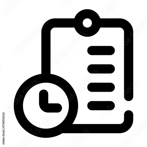 task deadline icon for illustration