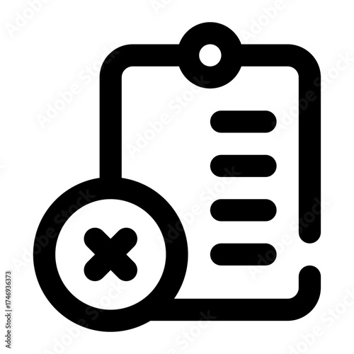 task delete icon for illustration