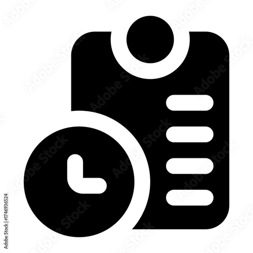 task deadline icon for illustration