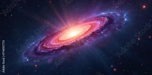 A mysterious, glowing orb hovers over the swirling Andromeda galaxy, a breathtaking cosmic encounter of unknown origins Intriguing lights illuminate the dark nebulae , cosmic, interstellar, cosmos