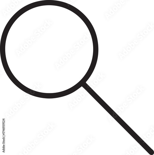 Magnifying Glass Search Line Icon
