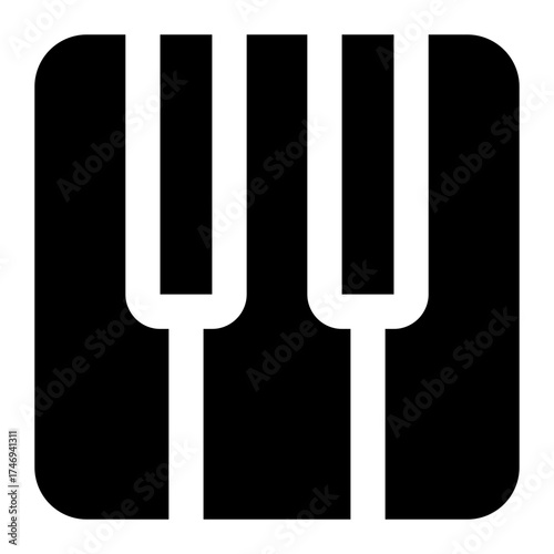 piano icon for illustration