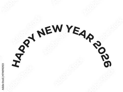 Happy new year 2026 design.