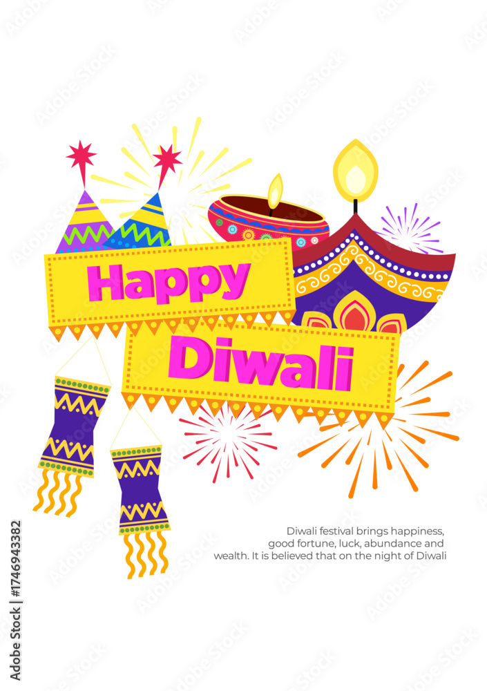 Obraz premium Happy Diwali