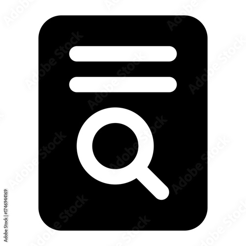 file search icon for illustration