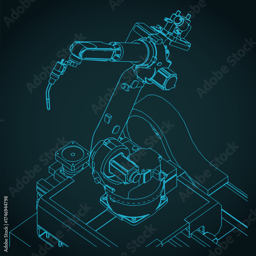 Robotic welding machine drawings