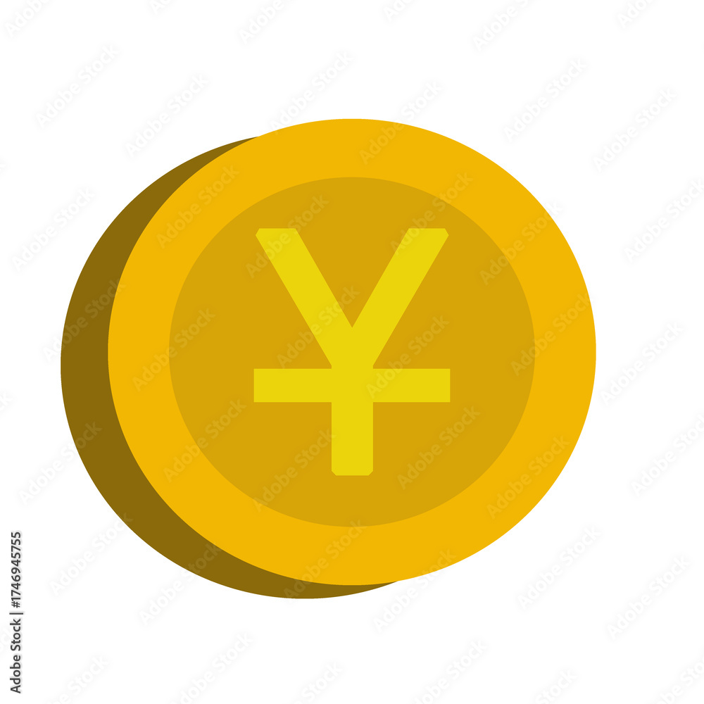 Obraz premium yen sign icon
