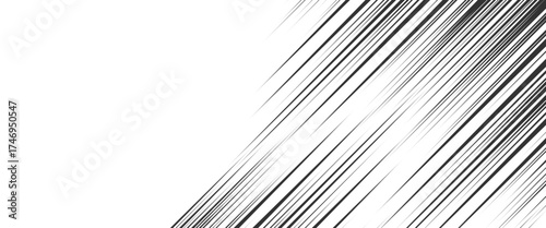 Vector style speed comic effect lines