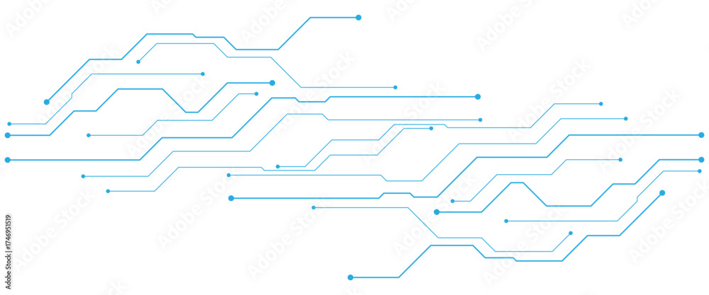 Naklejka premium Vector abstract circuit technology business background of pattern with a circuit.