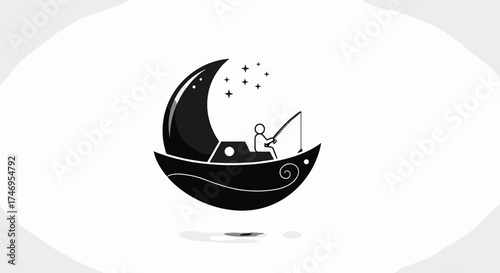 Fishing on the Moon A Whimsical Nighttime Adventure.