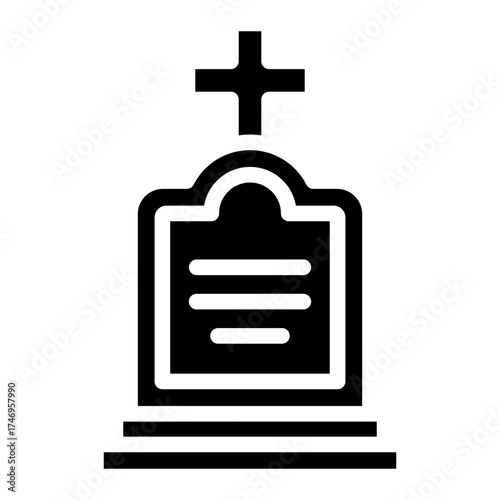 gravestone icon vector