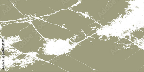 Abstract grunge floral background with an illustration of a blue night sky thunderstorm and lightning strike vector design