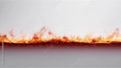 Minimal Nature Video with White Space Featuring Flames and Soft Orange Hues on a Bright Background