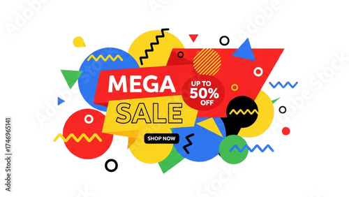Vintage Sale Stickers – Retro Red and White Price Tags and Discount Labels