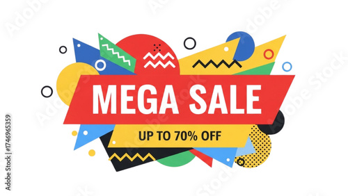 Vintage Sale Stickers – Retro Red and White Price Tags and Discount Labels