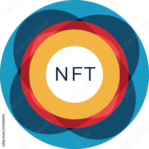 NFT Logo: Non-Fungible Token Digital Art