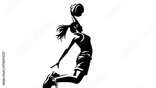 silhouette of a girl