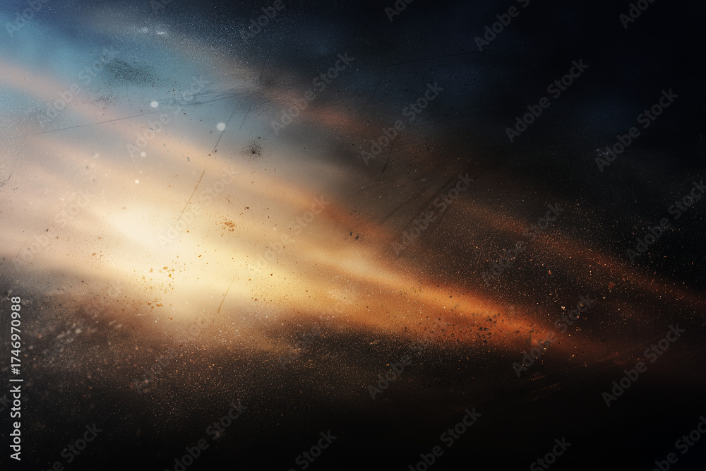 Fototapeta premium light leak overlay effect with scratch dust and light leaks,retro grain noisy film distressed texture light leak flare on black background,retro film overlay