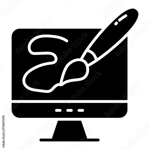 Modern design icon of graphic design 