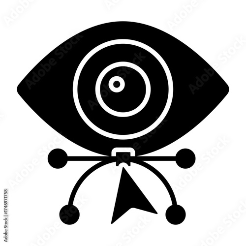 Creative design icon of design monitoring 