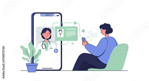 Get Doctor Consultations Easily Online with Telemedicine App on Mobile Phone, Connect with Healthcare Professionals for Convenient Remote Medical Care