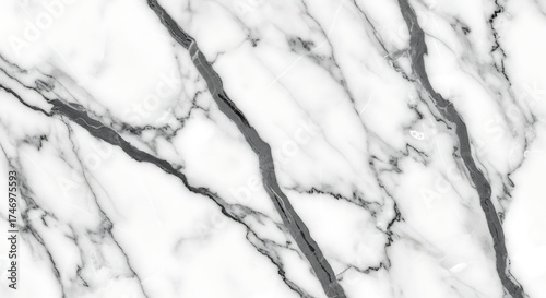Marble Texture White Gray Veins Background