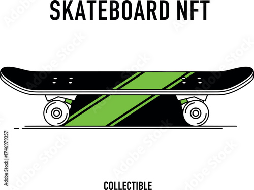Skateboard NFT Collectible Graphic